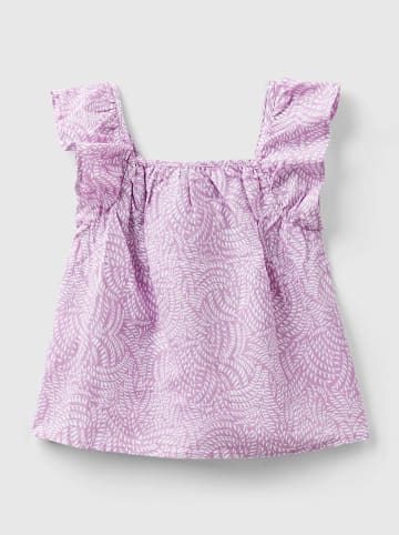 Benetton Lniany top w kolorze fioletowym