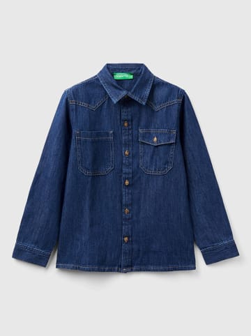 Benetton Jeans-Hemd in Dunkelblau