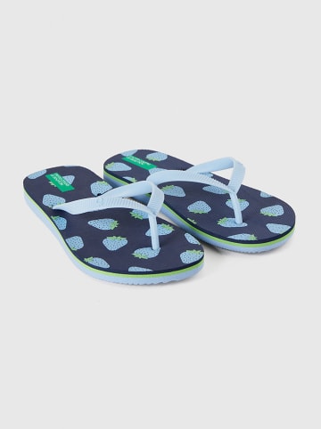 Benetton Teenslippers donkerblauw