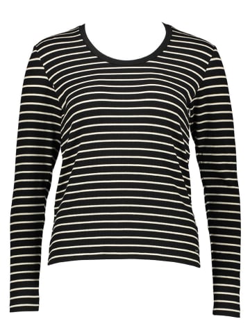 Herrlicher Longsleeve "Manolja" in Schwarz/ Weiß