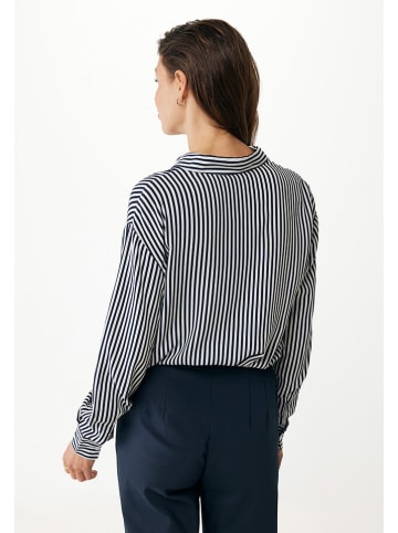 Mexx Blouse wit/donkerblauw