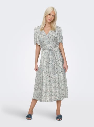 ONLY Kleid "Halia" in Türkis/ Weiß