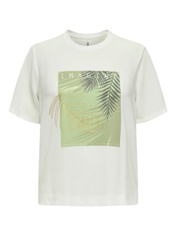 ONLY Shirt "New Flora" in Weiß