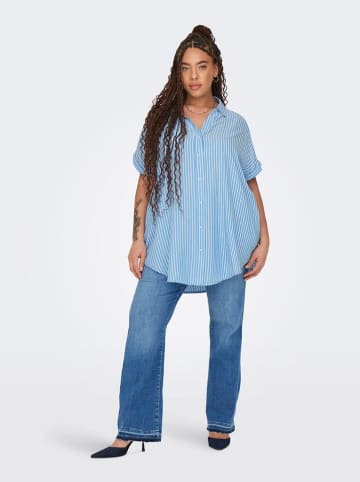 ONLY Carmakoma Blouse "Penna" lichtblauw