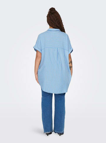 ONLY Carmakoma Blouse "Penna" lichtblauw