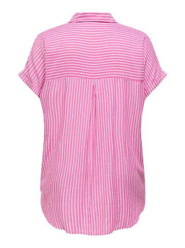 ONLY Carmakoma Hemd "Penna" in Rosa