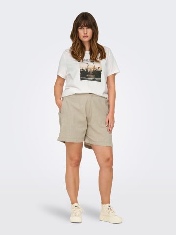ONLY Carmakoma Shorts "Coco" in Beige