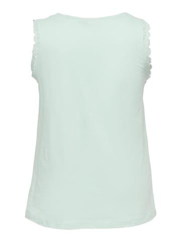 ONLY Carmakoma Top "Lila" in Türkis