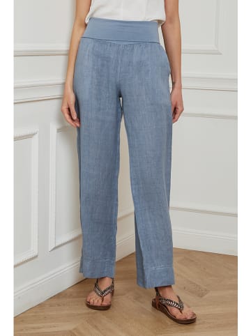 Plume Leinen-Hose "Derwan" in Blau