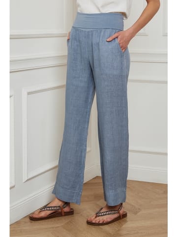 Plume Leinen-Hose "Derwan" in Blau