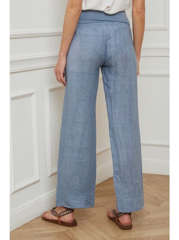 Plume Leinen-Hose "Derwan" in Blau