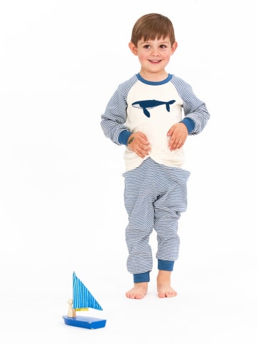 Sense Organics Pyjama "Long John" in Blau