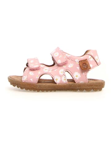 Naturino Leder-Sandalen "Sky" in Rosa/ Weiß