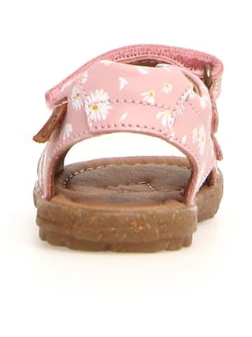 Naturino Leder-Sandalen "Sky" in Rosa/ Weiß