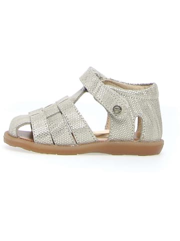 Naturino Leder-Halbsandalen "Zaffiro" in Silber