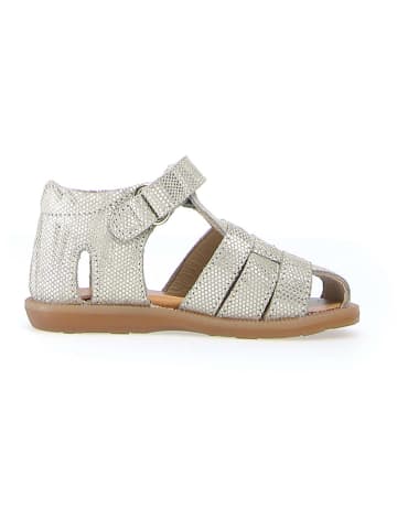 Naturino Leder-Halbsandalen "Zaffiro" in Silber