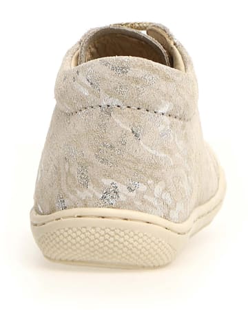 Naturino Skórzane buty "Cocoon" w kolorze beżowym do nauki chodzenia