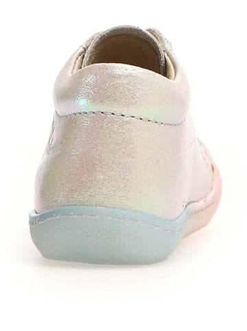 Naturino Leder-Lauflernschuhe "Cocoon" in Silber