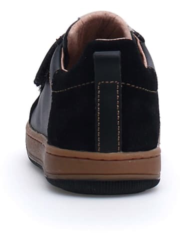 Naturino Skórzane sneakersy "Caleb" w kolorze czarnym