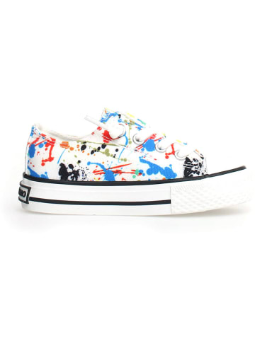 Naturino Sneakersy "Ayasy" w kolorze białym ze wzorem