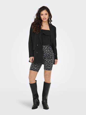 JDY Shorts in Schwarz/ Silber