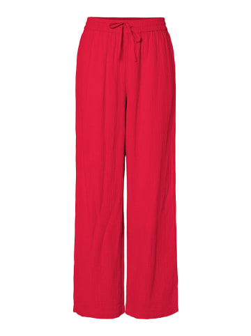 Pieces Broek "Sastina" rood