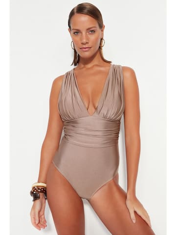 trendyol Badeanzug in Beige