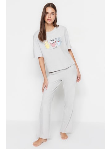 trendyol Pyjama grijs/meerkleurig