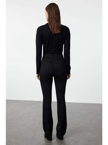 trendyol Spijkerbroek - flare fit - zwart