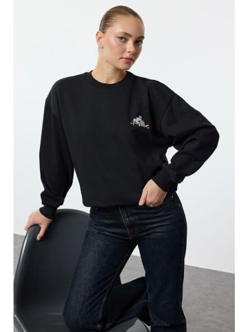 trendyol Sweatshirt in Schwarz
