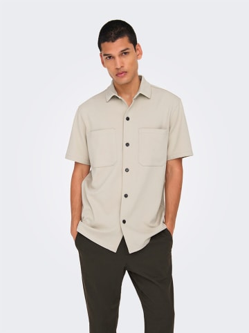 ONLY & SONS Hemd "Kodyl" in Beige