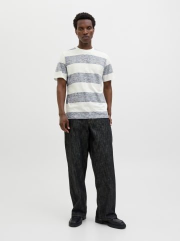 Jack & Jones Shirt "Birk" in Grau/ Weiß