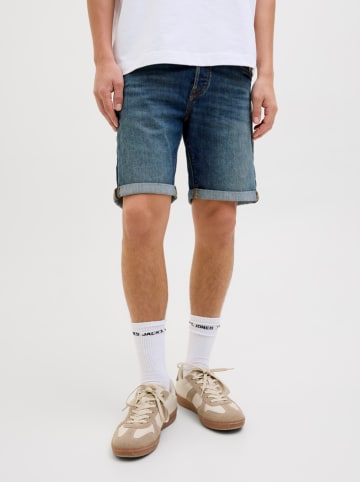Jack & Jones Szorty dżinsowe "Rick" w kolorze granatowym
