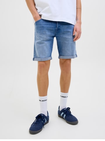 Jack & Jones Szorty dżinsowe "Rick" w kolorze niebieskim