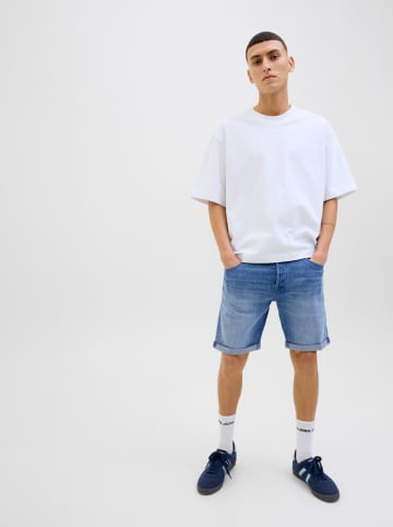 Jack & Jones Szorty dżinsowe "Rick" w kolorze niebieskim