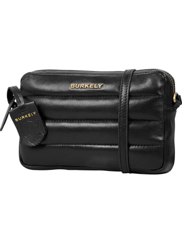 Burkely Leder-Umhängetasche in Schwarz - (B)20 x (H)13 x (T)4 cm