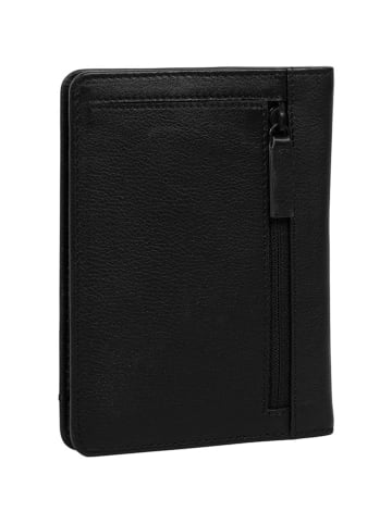 Burkely Leder-Passetui in Schwarz - (B)11 x (H)15 x (T)1 cm