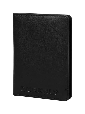Burkely Leder-Passetui in Schwarz - (B)11 x (H)15 x (T)1 cm