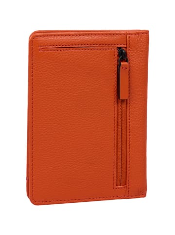 Burkely Leder-Passetui in Orange - (B)11 x (H)15 x (T)1 cm