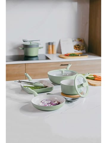 BergHOFF Grillpfanne "Balance" in Creme/ Grün - (L)28 cm