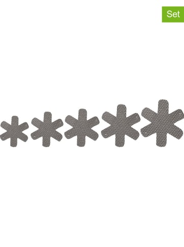 Maku 5-delige set: panbeschermers grijs