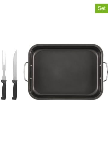 Maku 3-delige set: ovenschalen zwart
