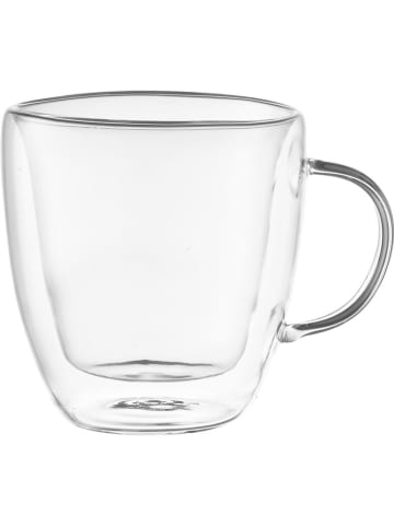 Maku 2er-Set: Kaffeetassen in Transparent - 250 ml