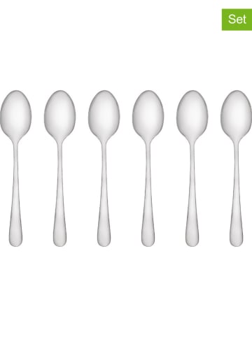 Maku 6-delige det: roestvrijstalen koffielepels - (L)14,2 cm