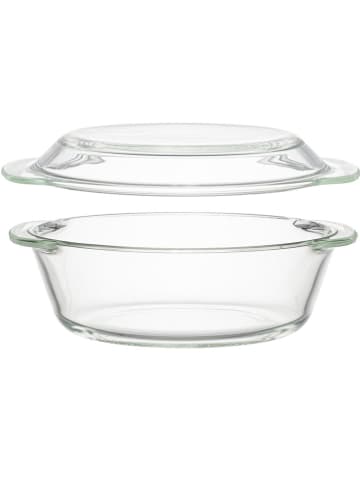 Maku 2-delige set: overnschalen transparant - (B)27 x (H)8 cm