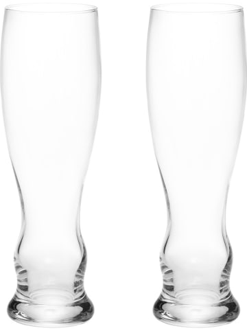 Maku 2-delige set: bierglazen transparant - 500 ml