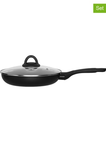 Maku 2tlg. Set: Bratpfanne in Schwarz - Ø 24 cm