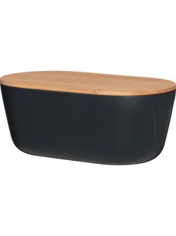 Maku Brotkasten in Schwarz/ Hellbraun - (B)33 x (H)18,5 cm