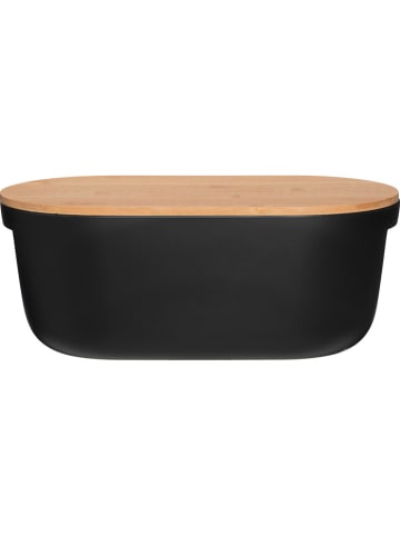 Maku Brotkasten in Schwarz/ Hellbraun - (B)33 x (H)18,5 cm