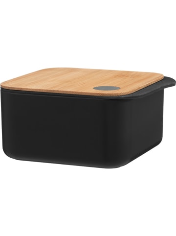 Maku Aufbewahrungsbox in Schwarz/ Hellbraun - 600 ml